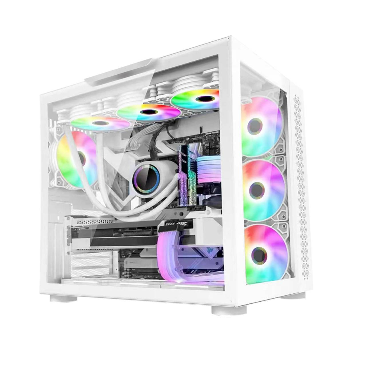 GABINETE GAMER GAME FACTOR CSG700 ATX FISHTANK - DOBLE CRISTAL, USB 3.0, S/FTE, BLANCO GABINETE GAMER GAME FACTOR CSG700 ATX FISHTANK - DOBLE CRISTAL, USB 3.0, S/FTE, BLANCO
